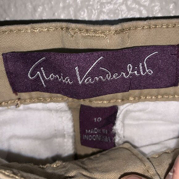 Gloria Vanderbilt Women’s Pants Size 10 Brown High Rise - Picture 2 of 6
